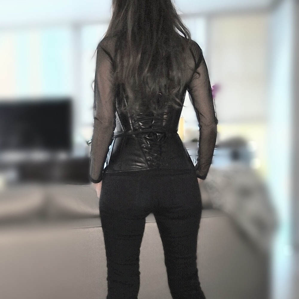 Fleur de Mal Cadolle Leather Corset SZ S - Picture 3 of 8
